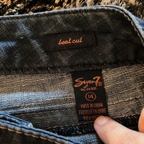 Seven 7 boot cut jeans 14 - Picture 7 of 8